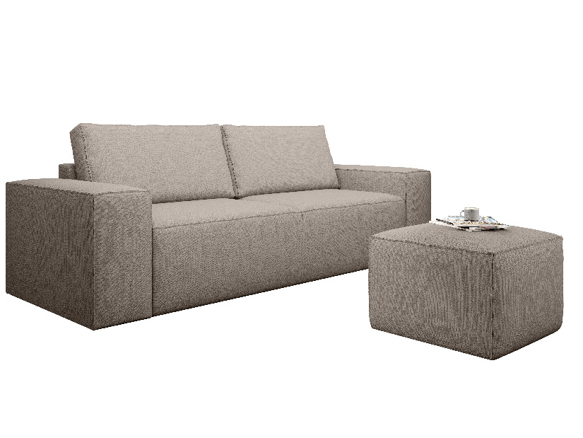 Sofa Shala 07 (bež) (s tabureom)