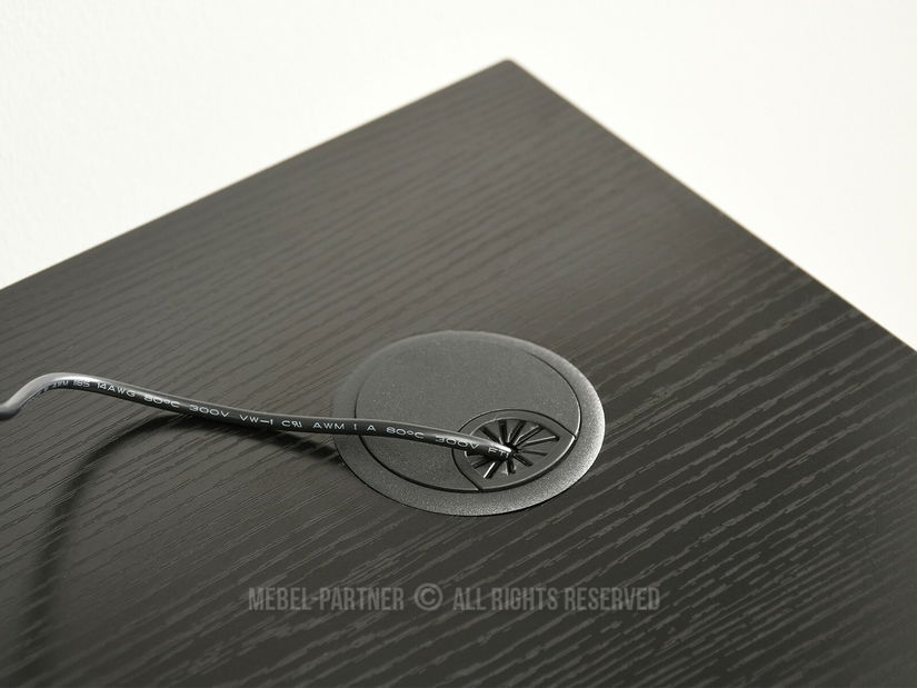 PC asztal Osto 120 (fekete fa + fekete)