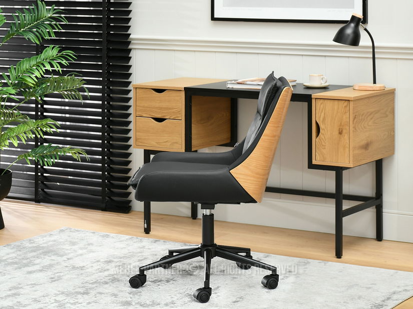 Irodai fotel Leoss (fekete)