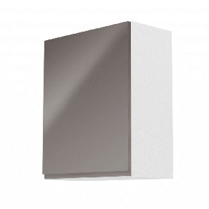 Dulap superior de bucătărie G601F Aurellia (alb + gri lucios) (S)