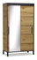 Dulap de haine Bellen (stejar artisan) (cu oglindă)