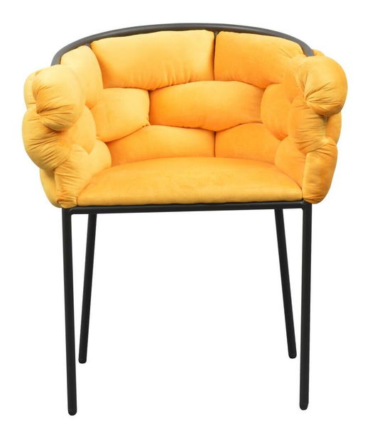 Scaun sufragerie Dorri (Galben + negru)