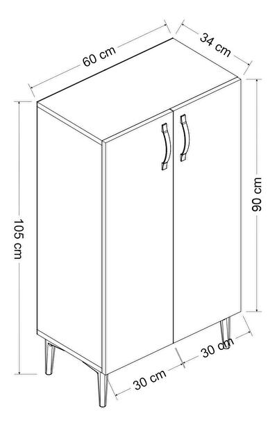 Pantofar Bopubi 1 (alb)