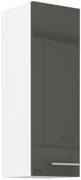 Horná kuchynská skrinka Lavera 30 G-90 1F (korpus: biela + front: lesk sivý)