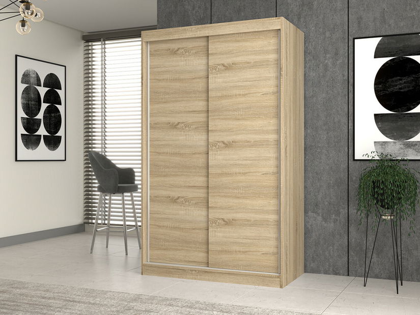 Dulap de haine cu uși glisante Igatossa 120 A (stejar sonoma)