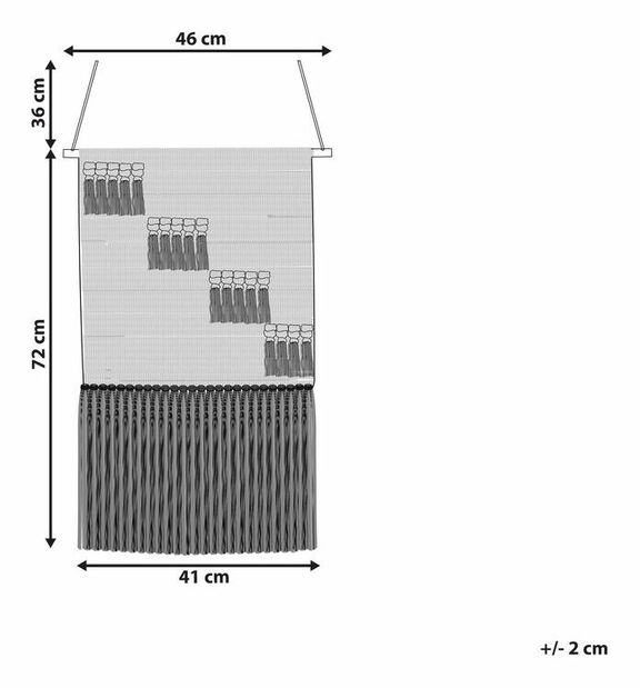 Nástenná dekorácia Baxter (béžová)