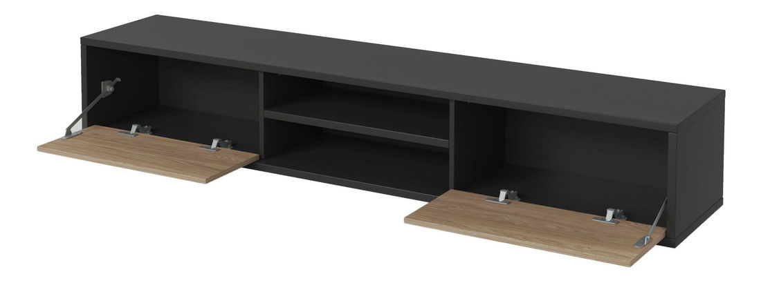 TV stolík Fiora 40 (antracit + dub olejovaný)