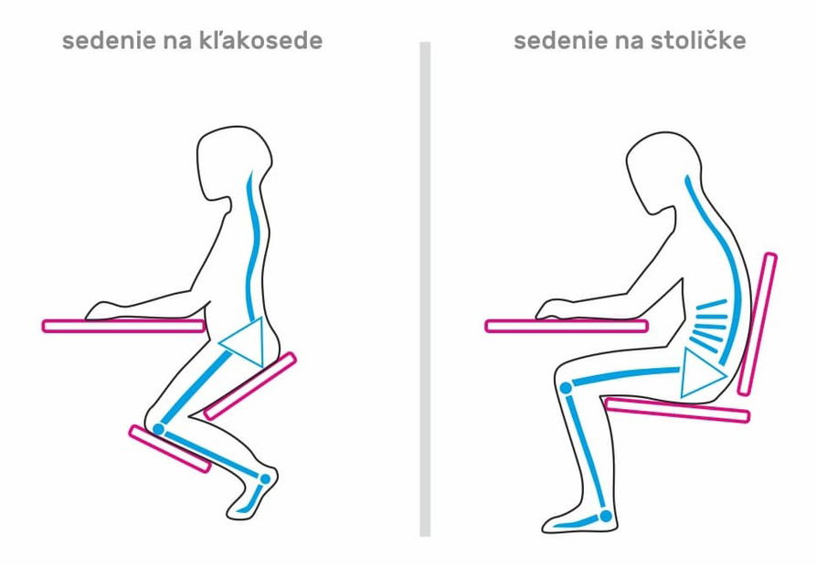 Scaun de echilibru – Tempo Kondela – Gizike (gri-taupe + natur) *lichidare de stoc