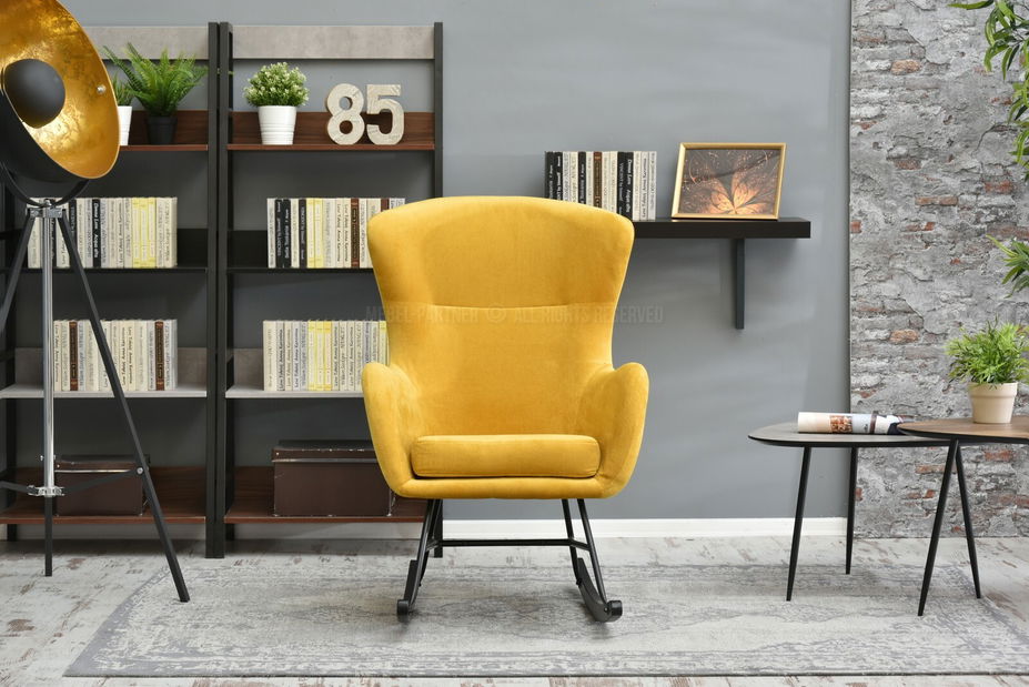 Fotel Nesia (sárga + fehér bükk)