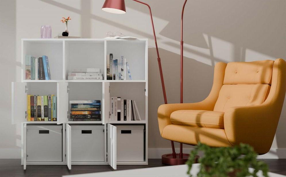 Regál Metros 6 (biela)