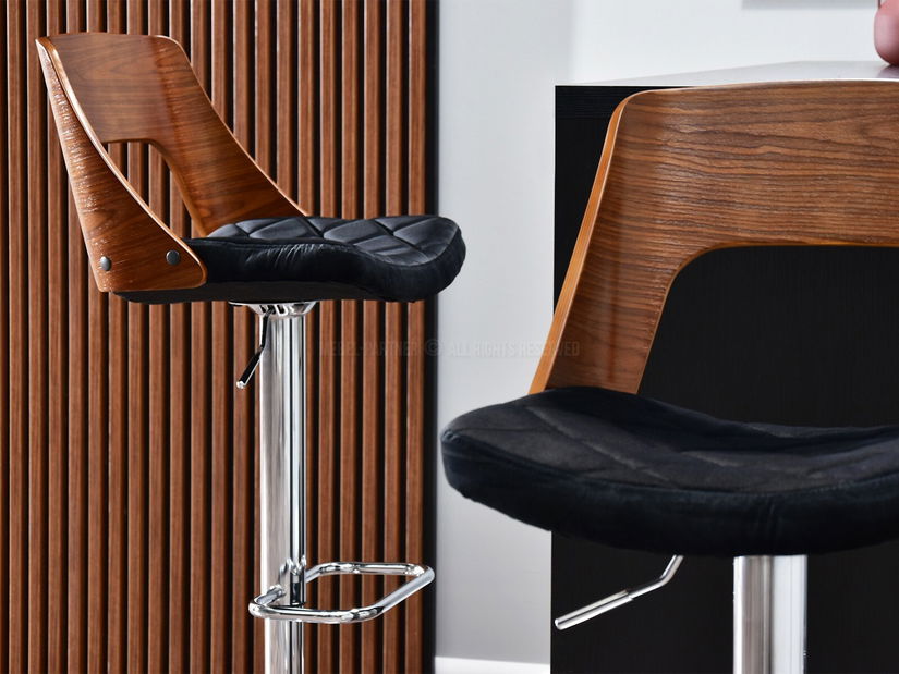 Stolica Hooray (tamni orah + krom)