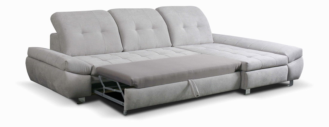 Rohová sedačka Blackmill (svetlosivá) (P)