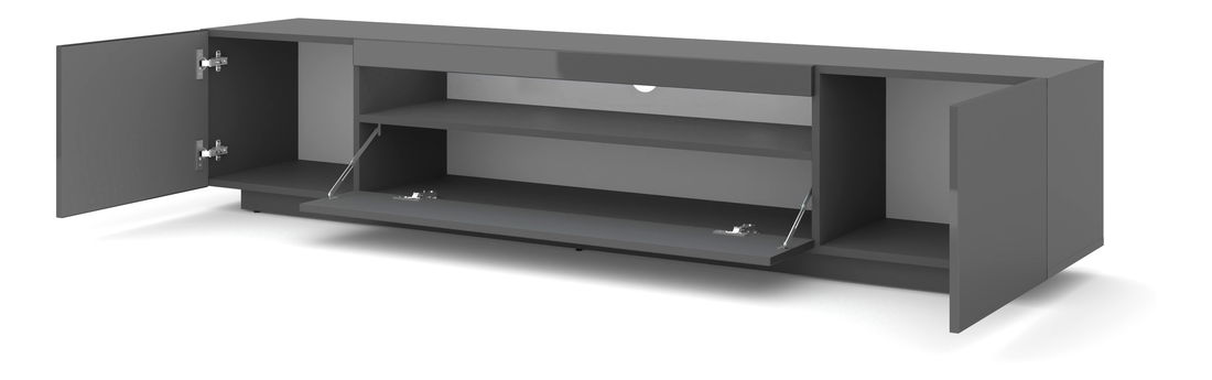 TV stolić/ormarić Aurinko 200 (sjajni grafit)