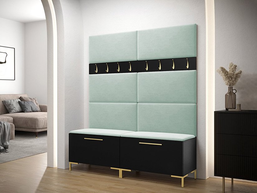 Set mobilier hol Frisala II (Negru + Manila 11)