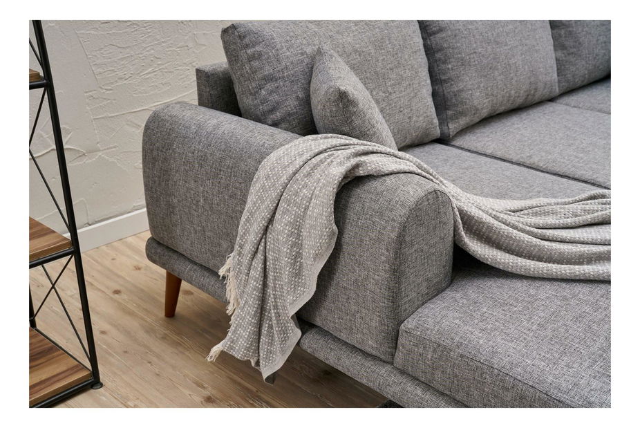 Rohová sedačka Sorenella (L) (sivá)