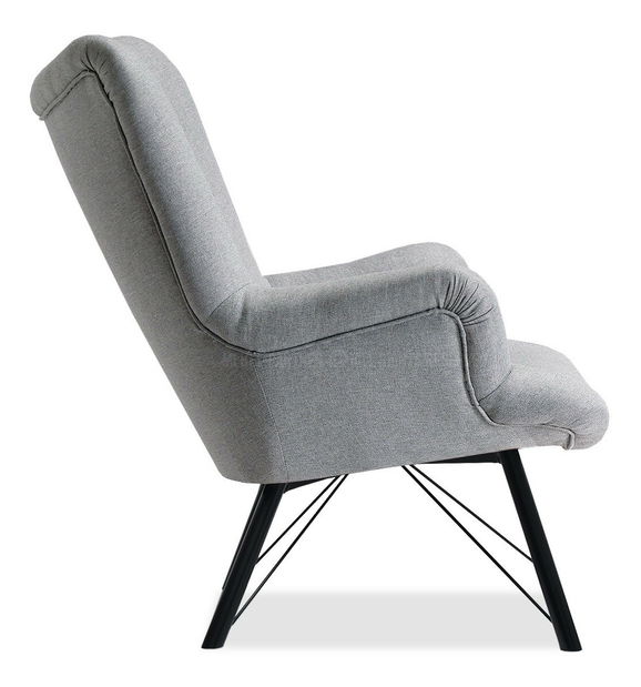 Fotoliu relax Dawntawn (gri + negru)