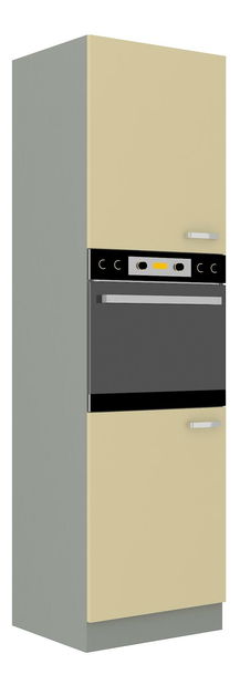 Dulap alimente pentru cuptor Kelyn 60 DP-210 2F (Cadru: crem lucios + front: gri)