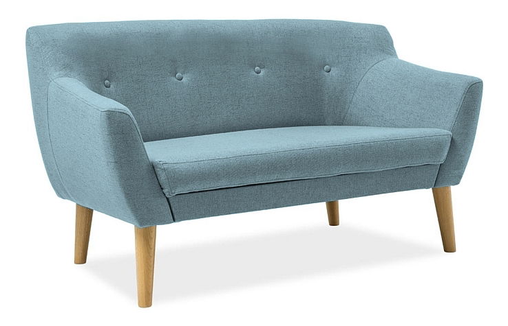 Pohovka dvojsedačka Bergen 2 (bledmodrá)