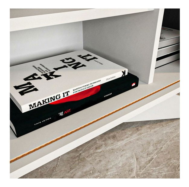 Skrinka Stark (biela + antracit) 