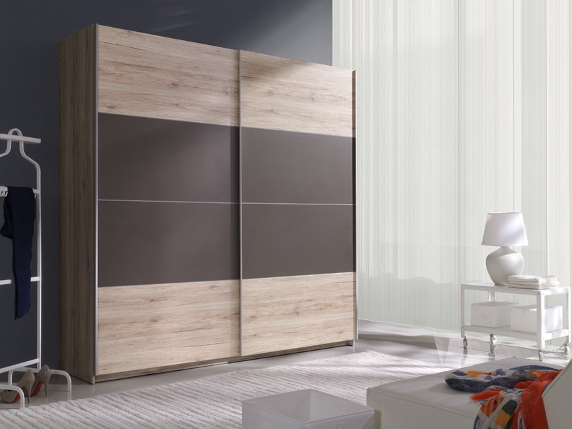 Šatníková skriňa Benson Typ 17 (san remo svetlý + láva)