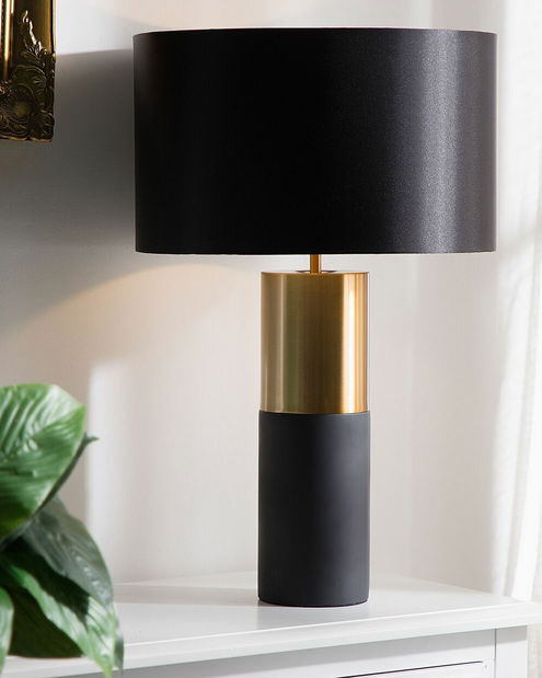 Asztali lámpa DALRA (fém) (fekete)