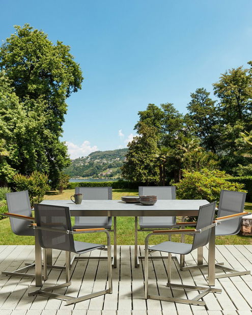 Set 6 kom. vrtnih stolica COLSO (siva)