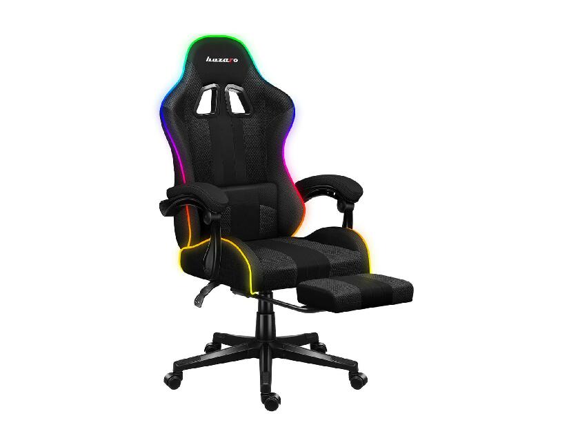 Fotoliu gaming Fusion 4.7 (negru + multicolor) (cu iluminat LED)