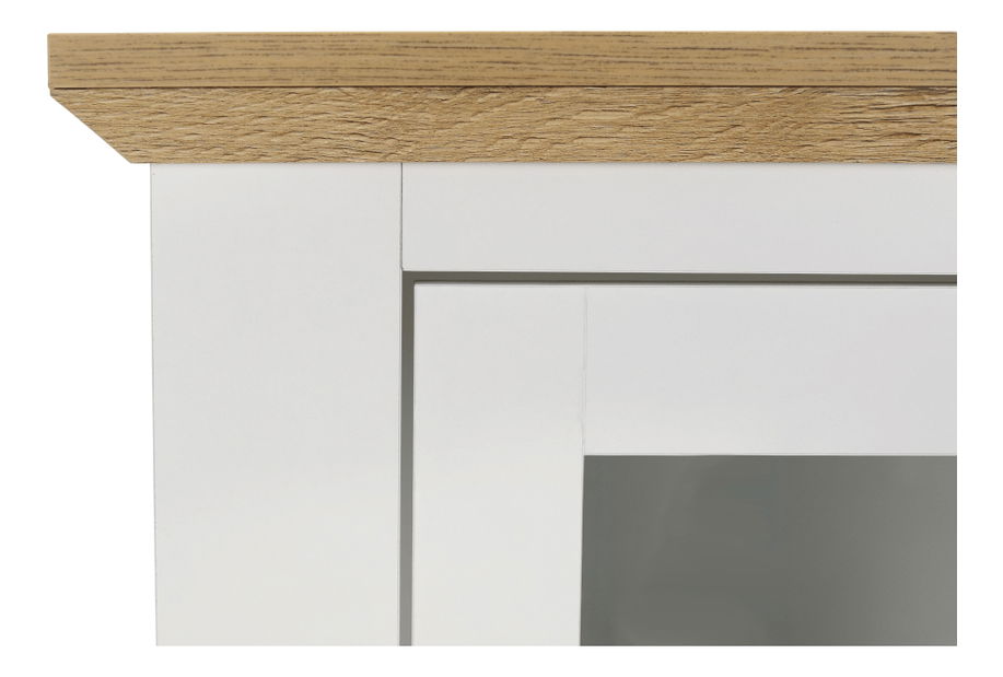Vitrina Leoras MZ4 (bijela + hrast grand)