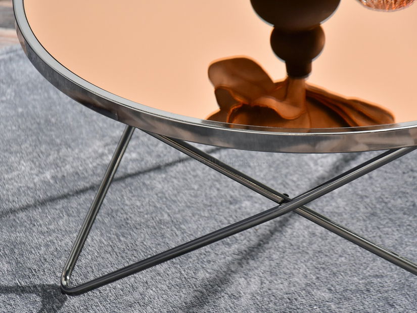 Konferenčný stolík Armin Xl (sklo + čierna)