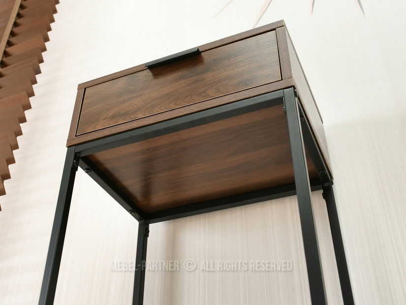 Konzolni stolić Norma S (orah + crna)