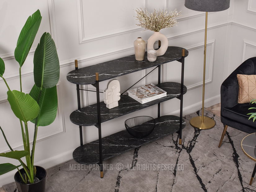 Konzolový stolík Inge (čierna)