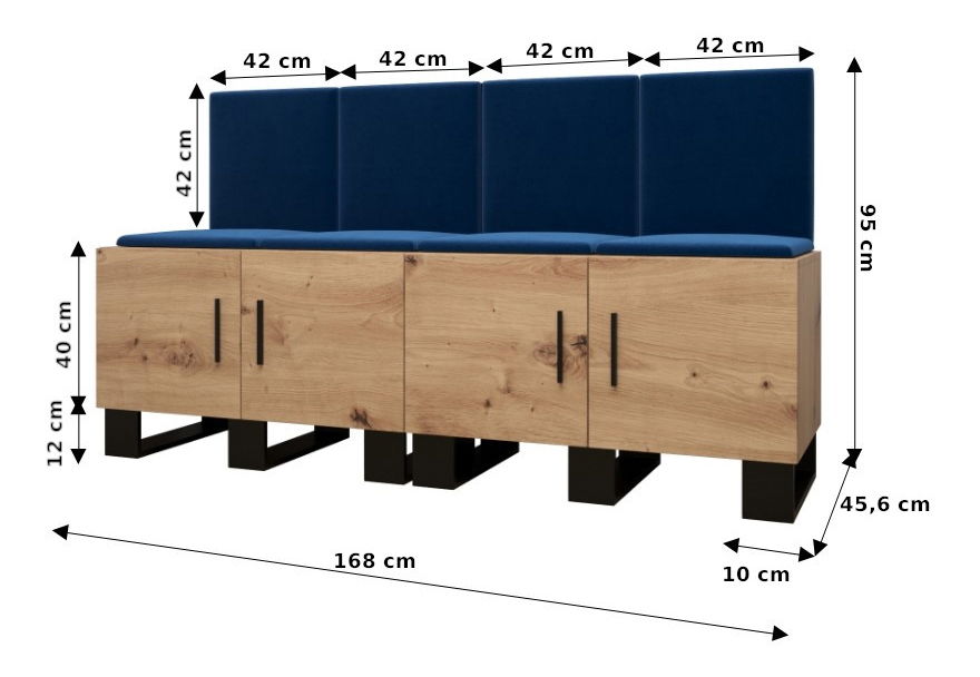 Set mobilier pentru hol Amanda 20 (Stejar artisan + verde)