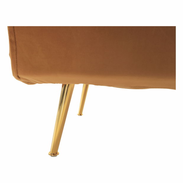 Fotoliu extensibil Milla (muștar) 