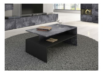 Dohányzóasztal Barly Typ 99 (schiefer + fekete)