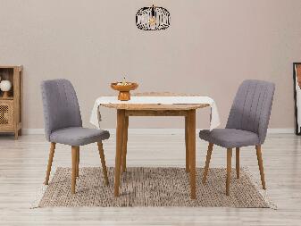 Set mobilier sufragerie Nidupo 3 (pin atlantic + gri) (pentru 2 persoane)