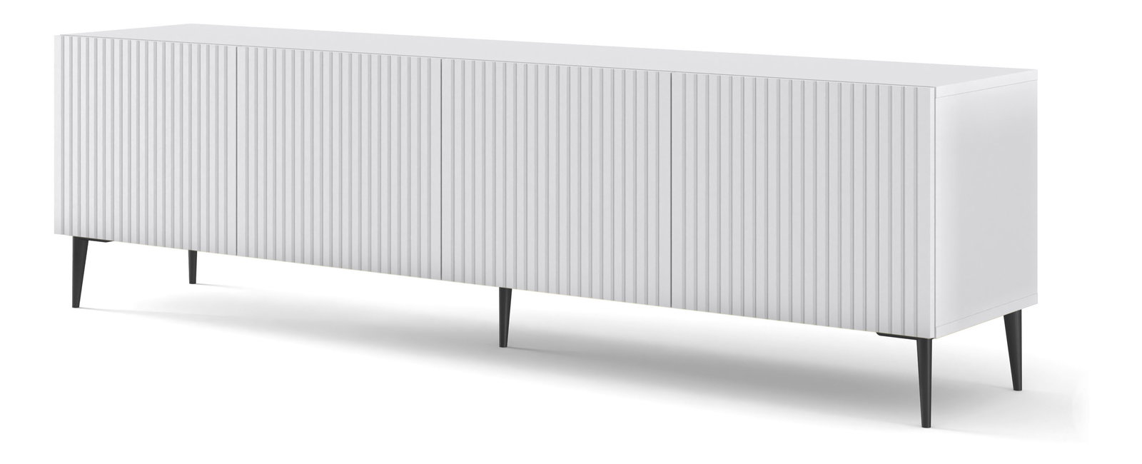 TV stolík/skrinka Rawy 4 (biela + čierna)