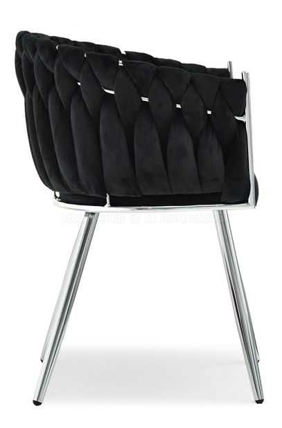 Étkezőszék Radio (fekete + ezüst)