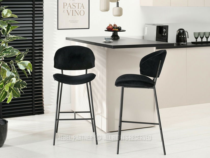 Scaun bar Ninasus (negru)