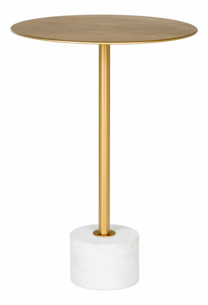 Príručný stolík Lranina 2 (mosadzná + mramor)