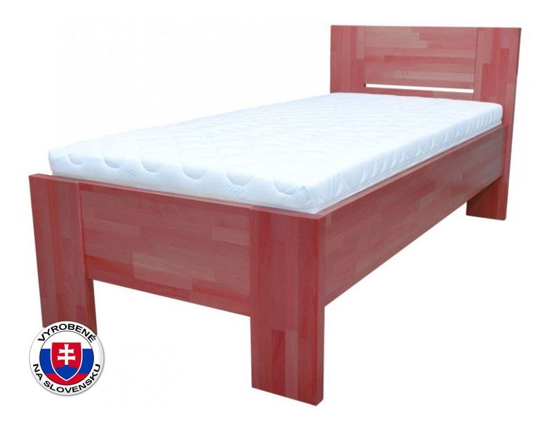 Pat de o persoană 100 cm Nicky tăblie plină (masiv)