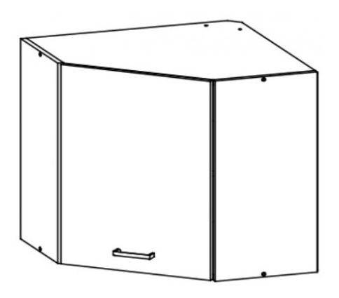 Felső konyhaszekrény, Sarok Estell EZ7 G60NW