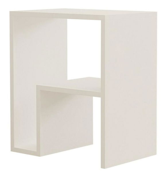 Măsuță laterală Makidu (alb)