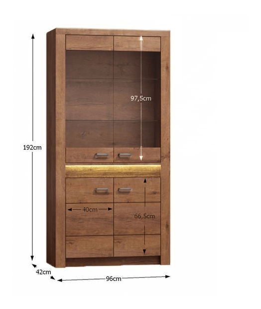 Vitrin Infinity 03 (Világos kőris)