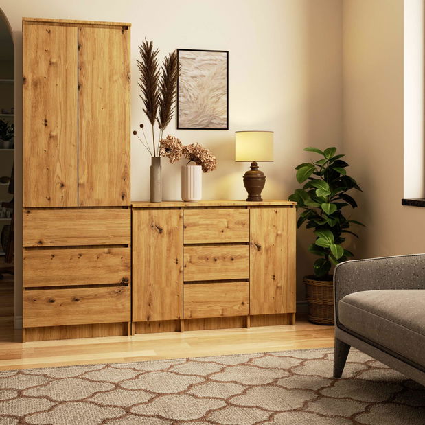 Comodă Kalista VI (Stejar artisan)