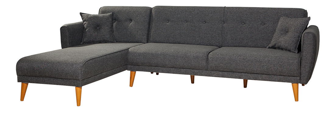 Rohová sedacia súprava Alhambra (L) (Antracit)