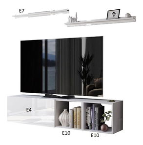 Obývacia stena Berny 17 (čierna + čierny lesk)