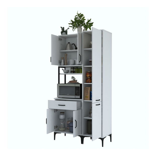 Set dulapuri bucătărie Jenaretta 21 (alb + negru)