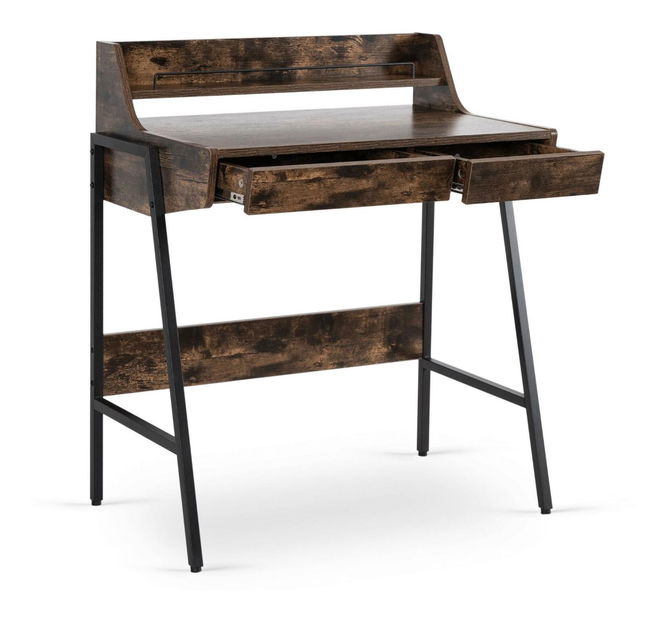 Masă de scris Propulsor (stejar rustic + negru) 