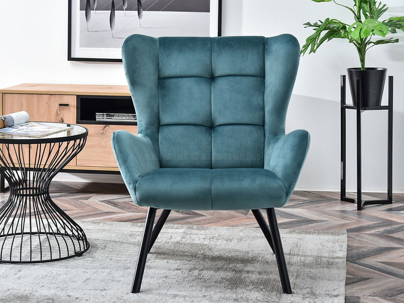 Relaxačné kreslo Norweien (čierna)