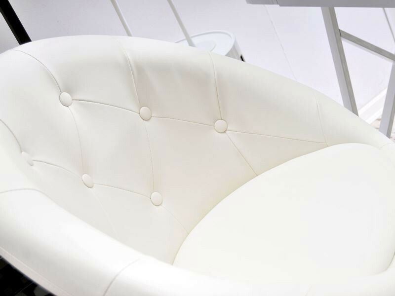 Kreslo Lush 3 (biela + chrómová) *výpredaj